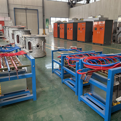 800KW 1T 鉄鋼銅アルミニウムスクラップ用誘導溶解炉